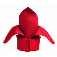 Pack of 5 Fabric Napkin - Large 50cm - Red 
