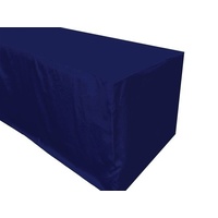 6ft Fitted Rectangular  Tablecloth - Navy (1.8m)