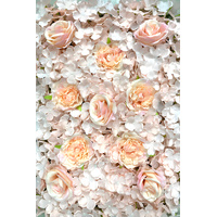 Hydrangea / Rose Flower Wall Panel