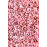 Hydrangea / Rose Flower Wall Panel