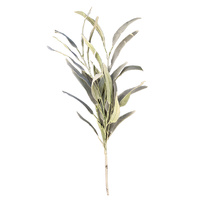 Flocked Eucalyptus Spray