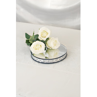 Round Display Mirror Platform w Acrylic Detail 20cm Wedding
