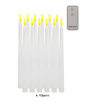 Full Flame LED Wax Taper Candle 25cm