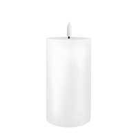 Real Wax Ribbed LED Candle 15cm
