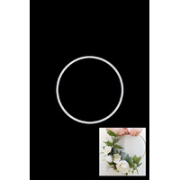 Wedding Flower Ring 25cm - White 
