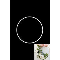 Wedding Flower Ring 32cm - White