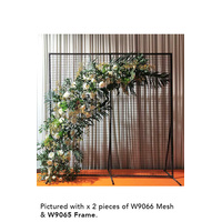 Plastic Mesh for Flower Wall Frame Black