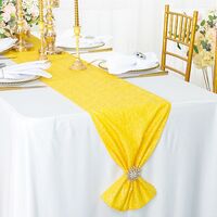 Organza Table Runner - Canary Yellow