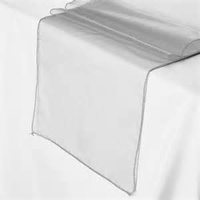 Organza Table Runner - Silver