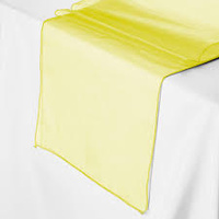 Organza Table Runner - Yellow