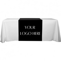 Custom Logo Printed Black Polyester Runner 200 x 60cm