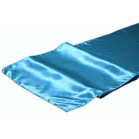 Satin Table Runner - Tasman Blue