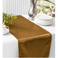 Satin Table Runner - Bronze