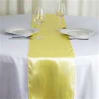 Satin Table Runner - Yellow