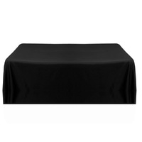 Printed Logo on Tablecloth Rectangle 220x335cm - Black
