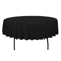 Tablecloth Round 230cm (Diameter) - Black 