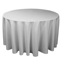 Tablecloth Round 230cm (Diameter) Round - Silver Grey