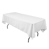 Tablecloth Rectangle 270x209cm - White  - Loose Fit 4ft