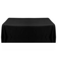 Tablecloth Rectangle 331 x224cm - Black  - Loose Fit 6ft
