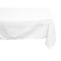 White Tablecloth Square 137cm - White