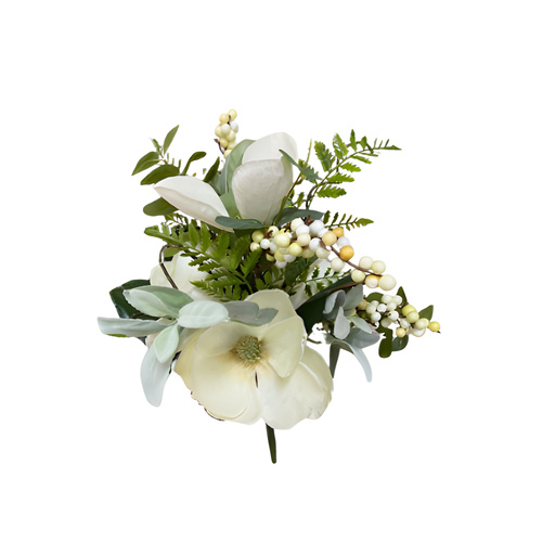 Magnolia with berry spray arrangement