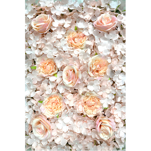 Hydrangea / Rose Flower Wall Panel