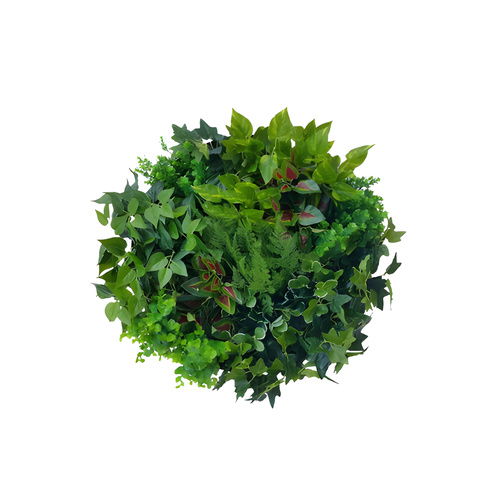 Round Mixed Fern & Ivy panel