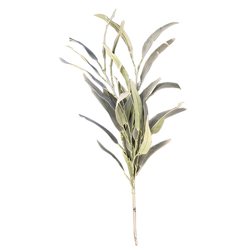 Flocked Eucalyptus Spray
