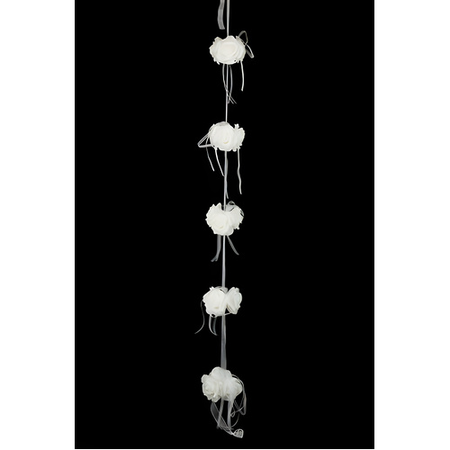 Rose Garland  with ribbon loops 170cm Long