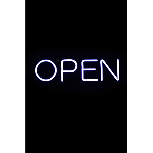 Neon LED 'OPEN' 24cm high