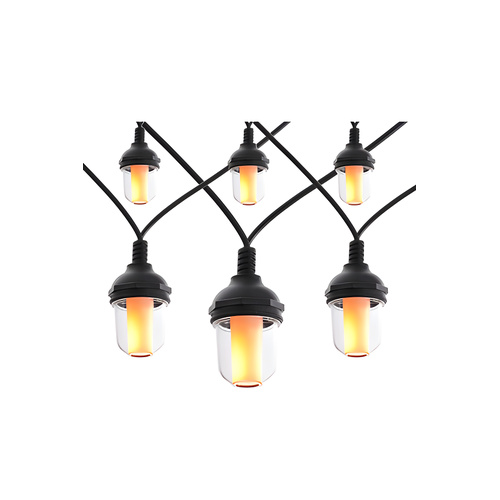 10 x LED Candle light festoon string