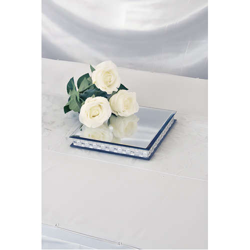 Display Mirror Platform w Acrylic Detail 20cm Wedding