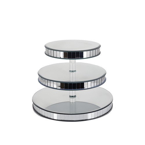 Display Panelled Mirror Cake Stand Wedding