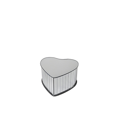Panelled Mirror Heart Platform Small