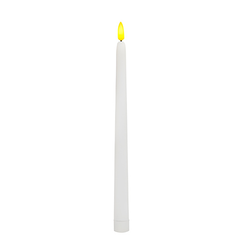 New Full Flame LED Wax Taper Candle