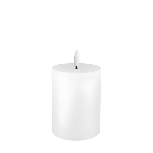 Real Wax Ribbed LED Candle 10cm