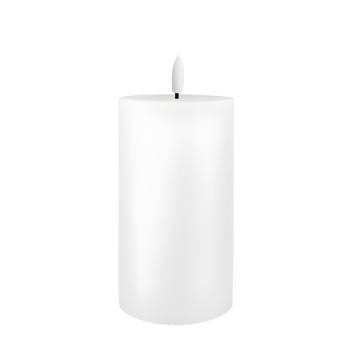 Real Wax Ribbed LED Candle 15cm
