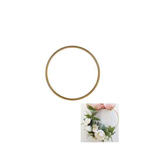 Wedding Flower Ring Gold - 25cm