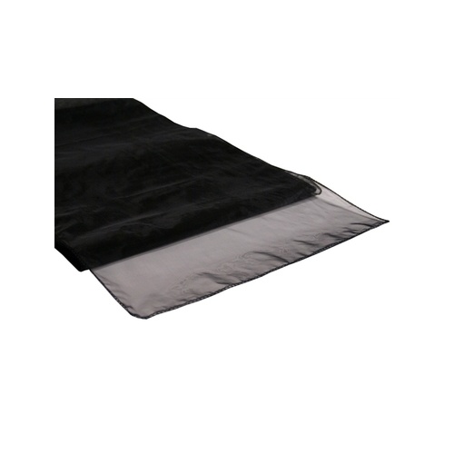 Organza Table Runner - Black