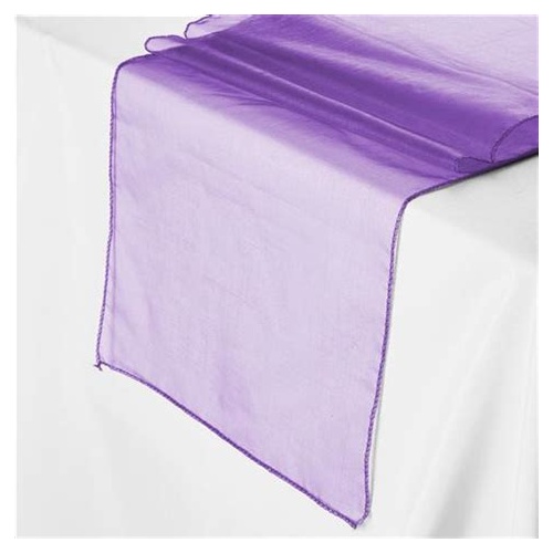 Organza Table Runner - Purple