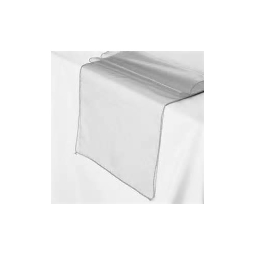 Organza Table Runner - Silver
