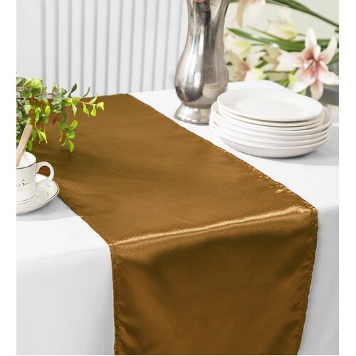 Satin Table Runner - Bronze