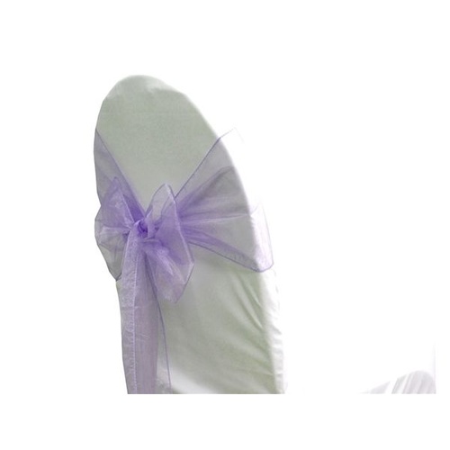 Pack of 5 Organza Chair Sashes - Lilac