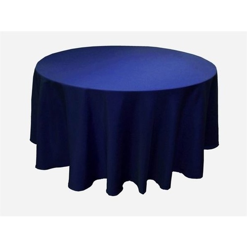 Large Round Tablecloth 305cm  Navy - Suits 8-10 Seat Table