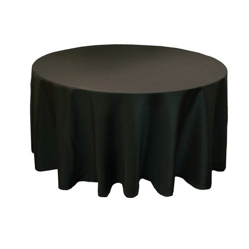 X Large Round Tablecloth 335cm - Black - Suits 12 Seat Table