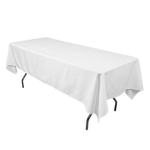 Tablecloth Rectangle 270x209cm - White  - Loose Fit 4ft