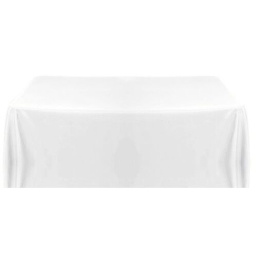 Tablecloth Rectangle 331 x224cm - White  - Loose Fit 6ft